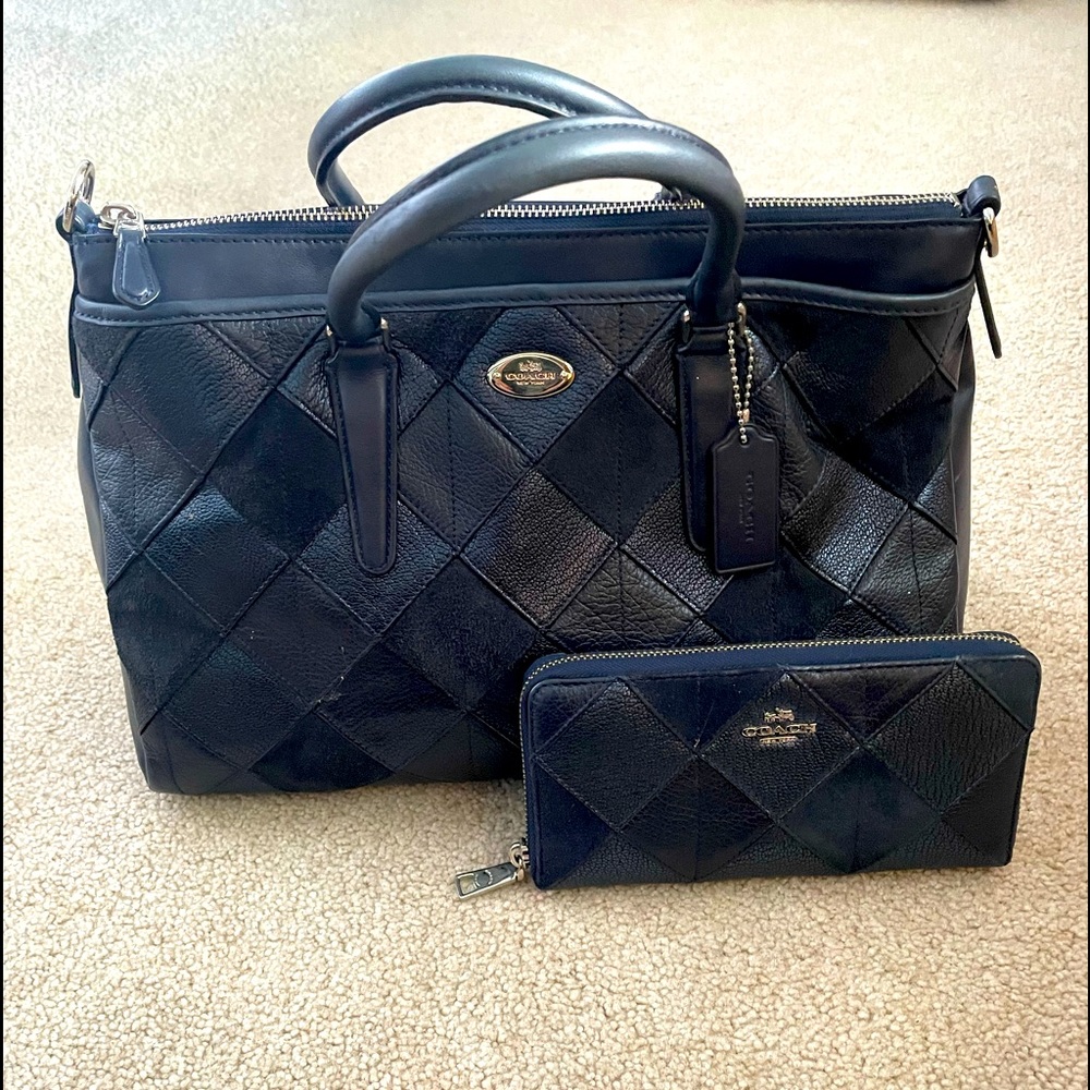 Coach purse with matching wallet